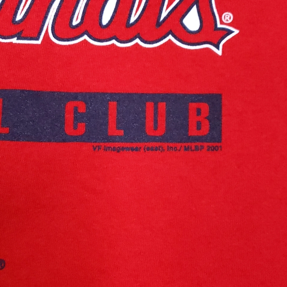 Vintage 2001 St Louis Cardinals Baseball Club Tank Top MLB Y2K Nutmeg Men's XL - Picture 3 of 6